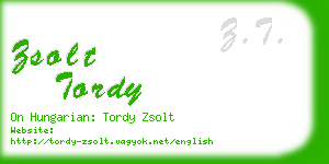 zsolt tordy business card